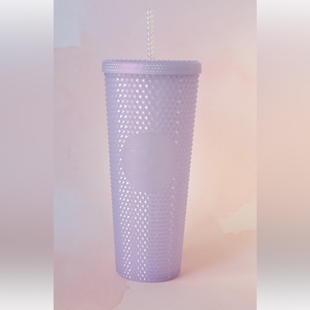 BRAND NEW CONDITION Starbucks 2021 studded icy white lilac